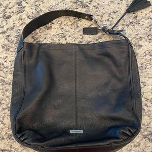 Coach Black Pebbled Leather Hobo